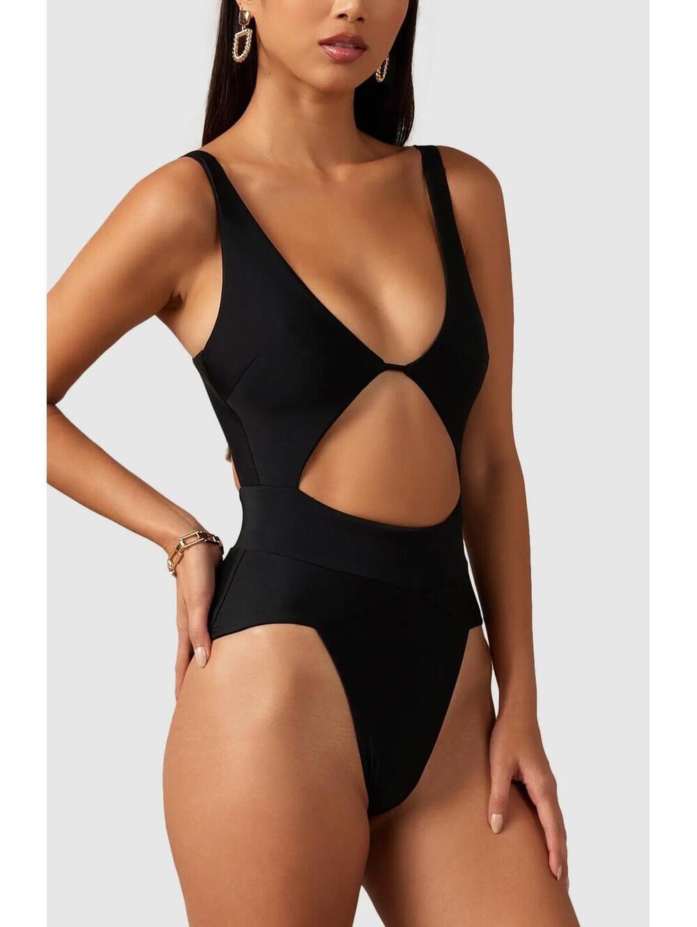 NWT MBM swimsuit aspire one piece black XXL